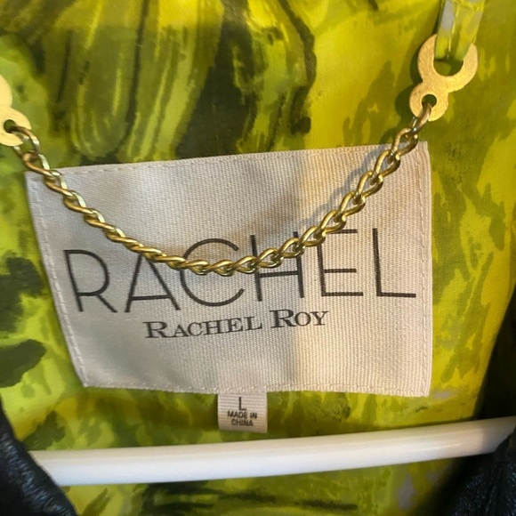 Rachel Roy Black leather moto vest Jacket edgy rocker Fall
Steampunk - Picture 9 of 11